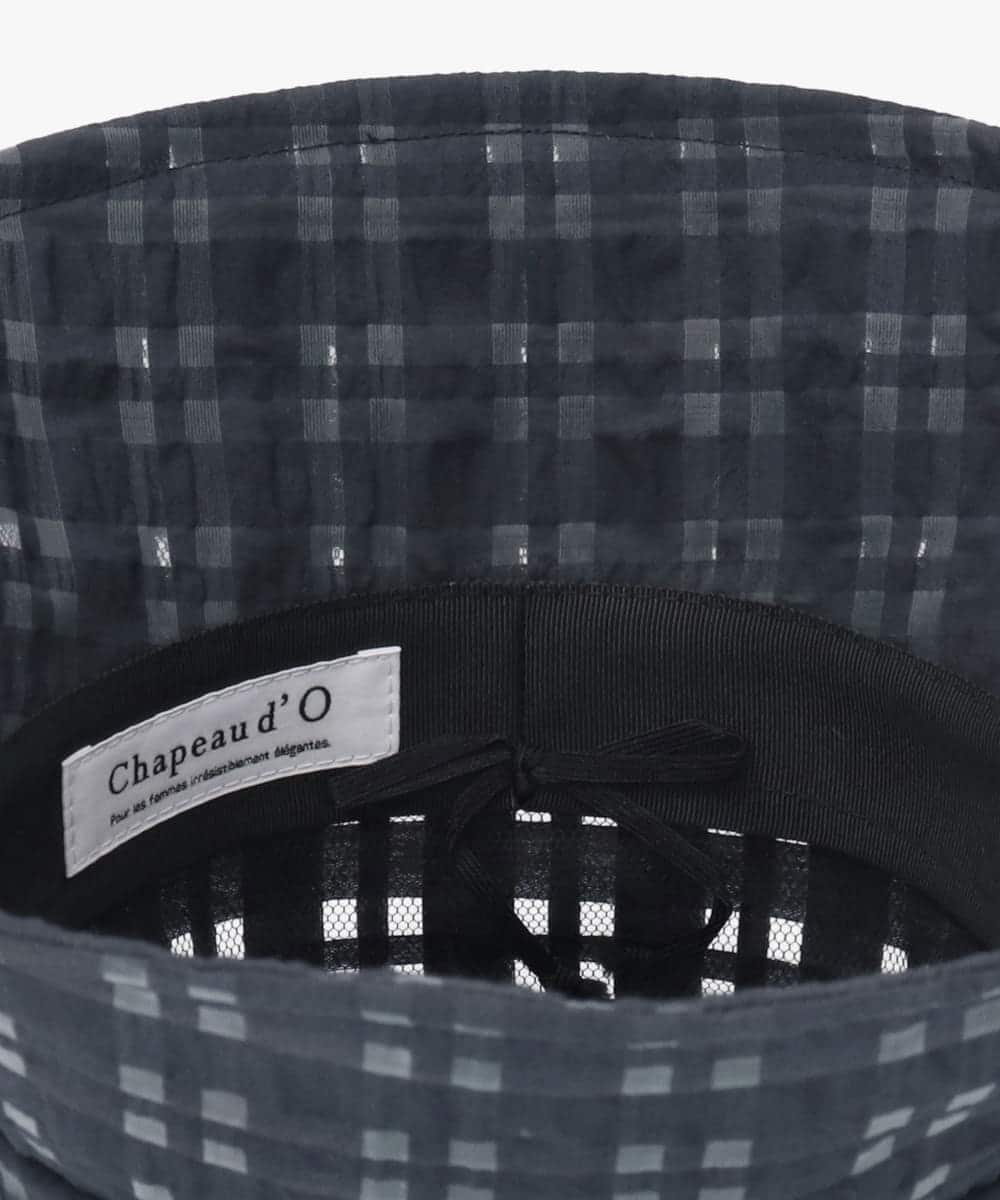 Chapeau d' O  Check Sheer Bucket — 商品写真 16