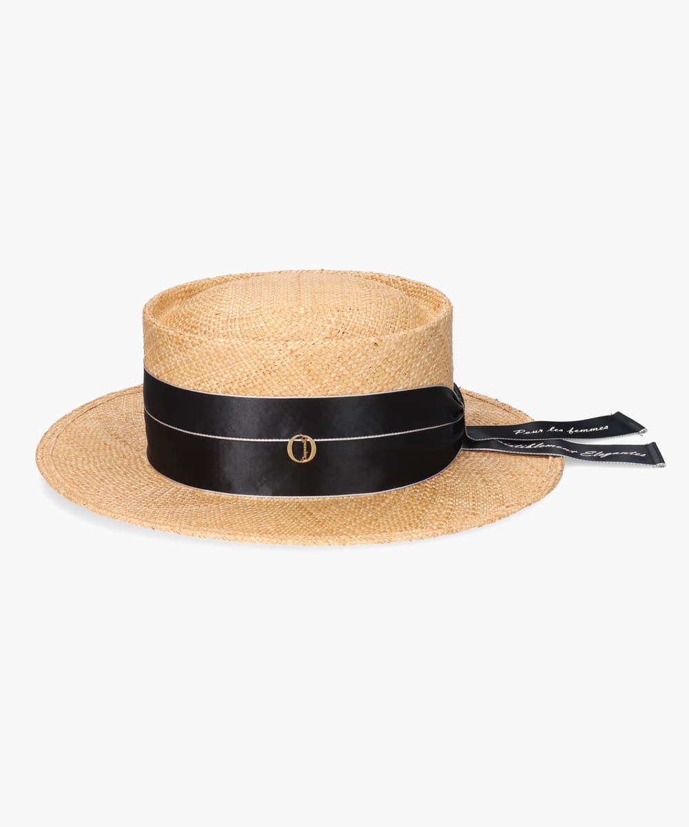 Chapeau d' O  Satin Ribbon Bao Canotier・帽款 — 商品照片 15