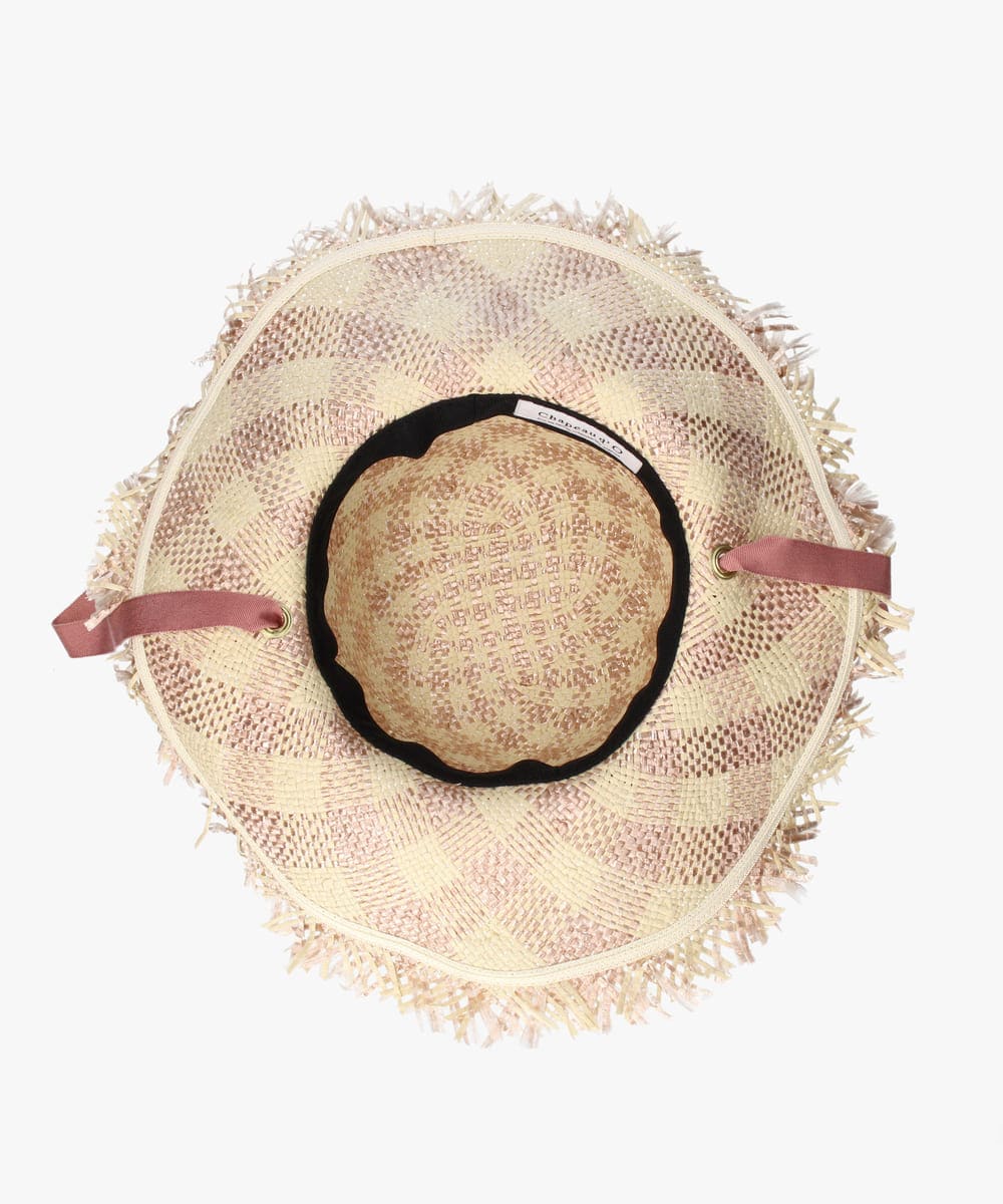 Chapeau d' O  PA Gingham Fringe Hat — 商品写真 14