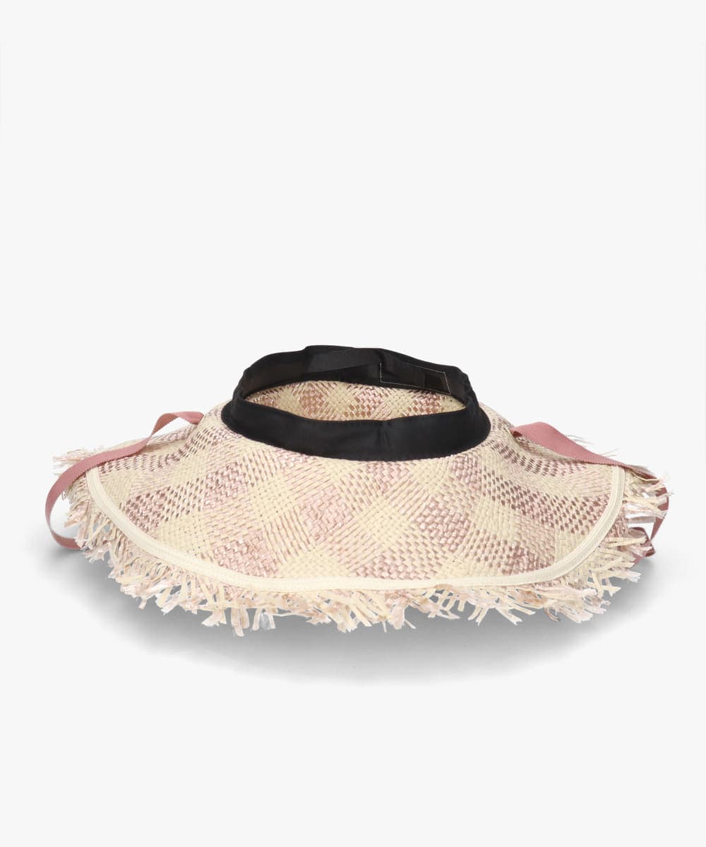 Chapeau d' O  PA Gingham Fringe Hat — 商品写真 15