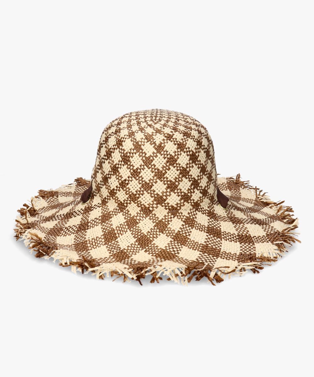 Chapeau d' O  PA Gingham Fringe Hat — 商品写真 8