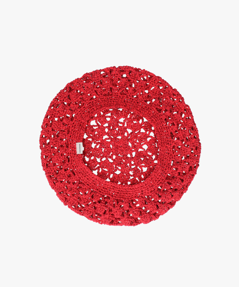 OVERRIDE  REC CROCHET BERET SG・貝雷帽 — 商品照片 13