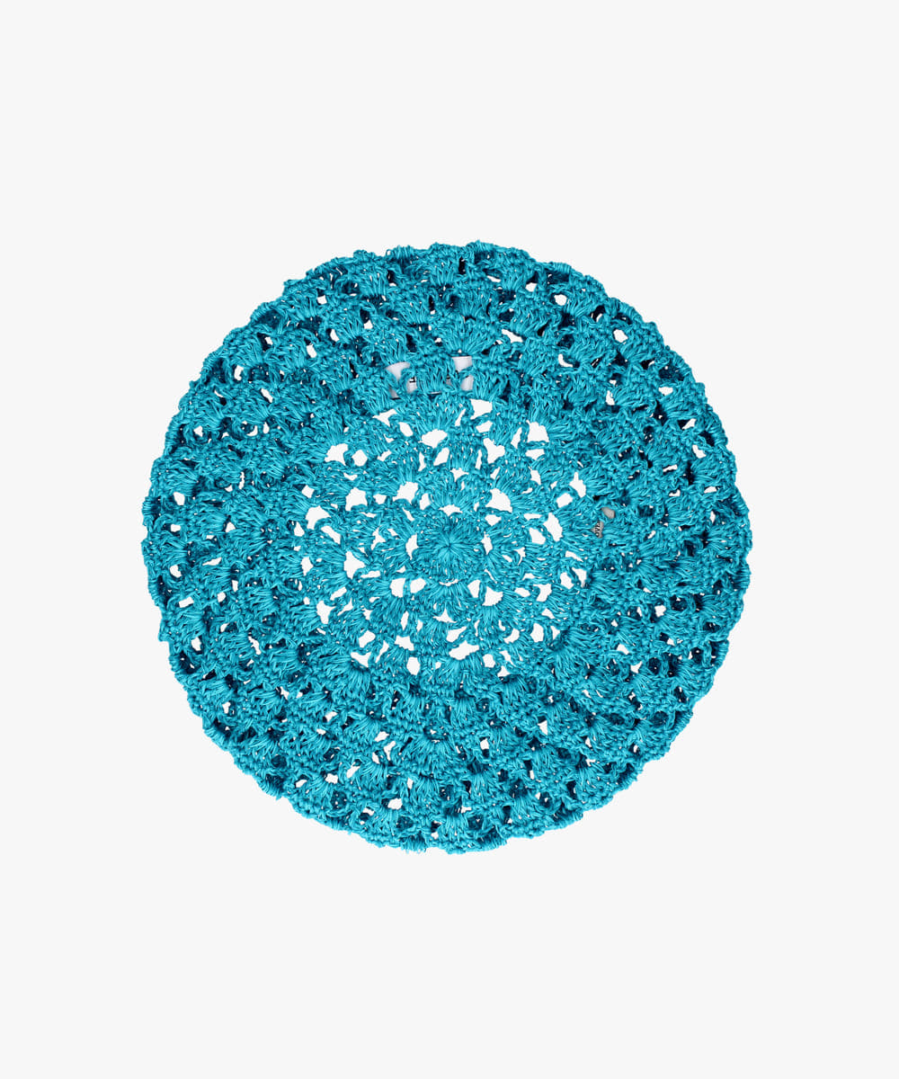 OVERRIDE REC CROCHET BERET SG | 57cm～59cm(98) BLUE (73) | OVERRIDE ...