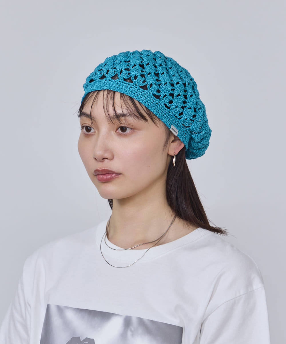 【予約】OVERRIDE  REC CROCHET BERET SG
