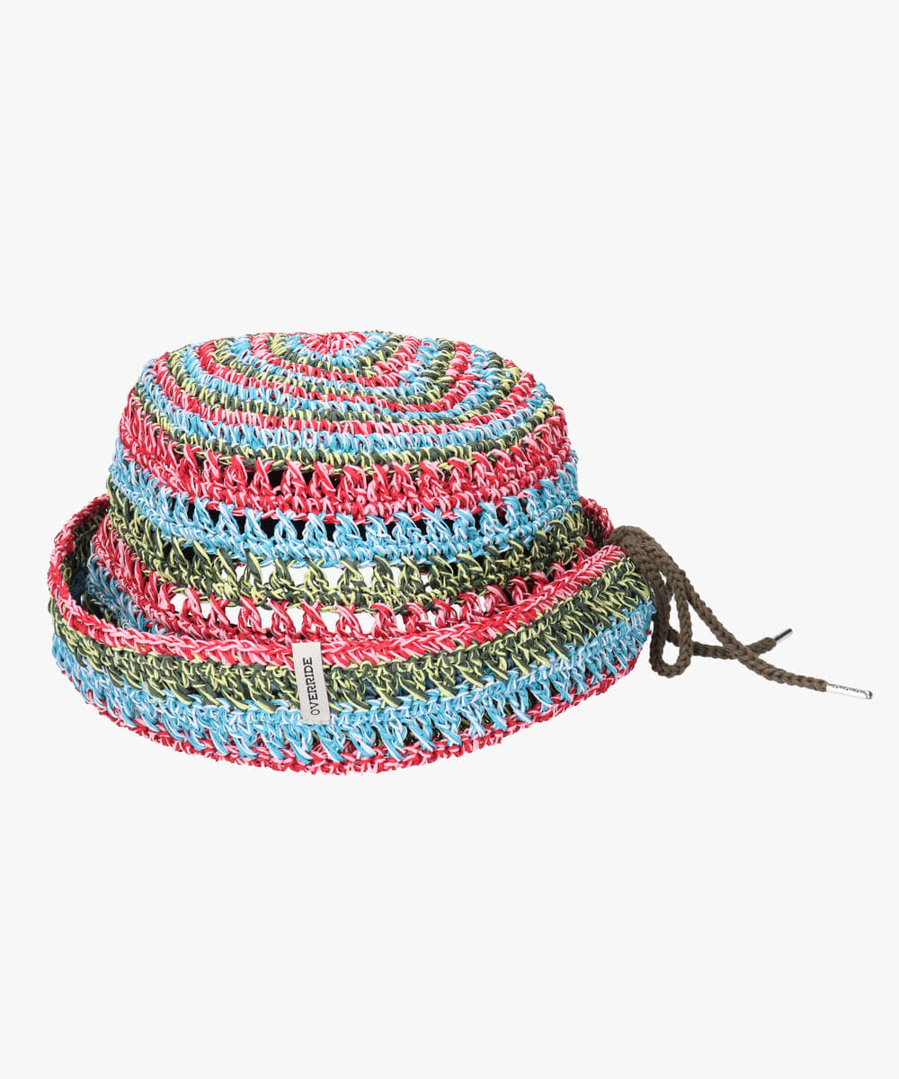 OVERRIDE  PAPER CROCHET MARINE HAT — Product photo 4