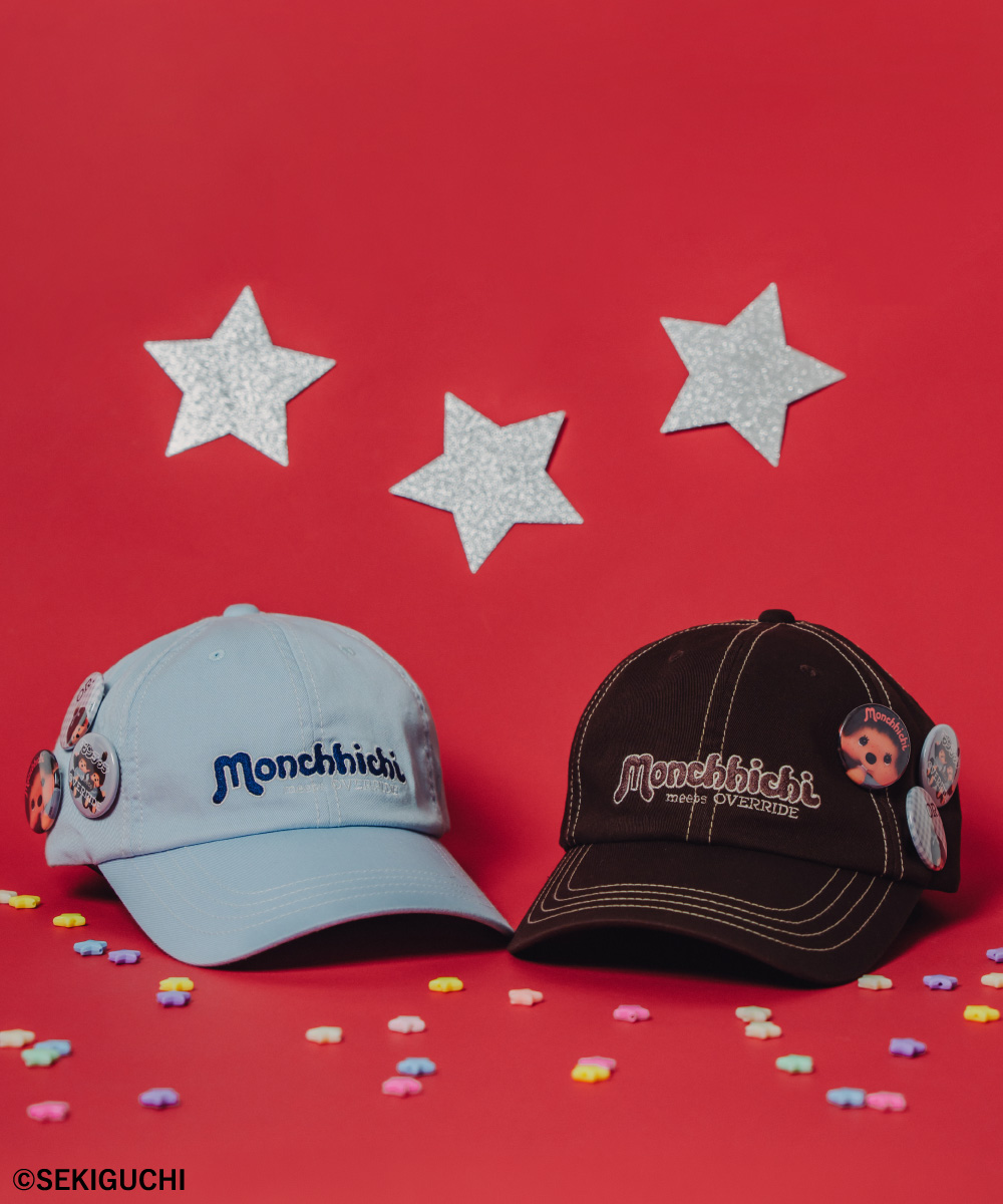OVERRIDE  x Monchhichi BADGE CAP