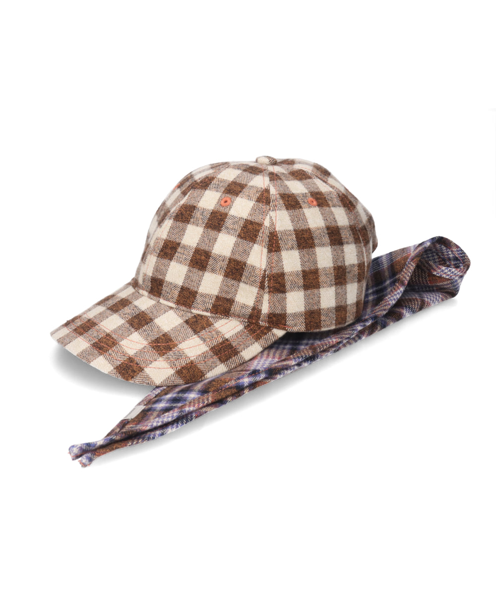 OVERRIDE  CHECK PATTERN SCARF&CAP — 商品写真 33