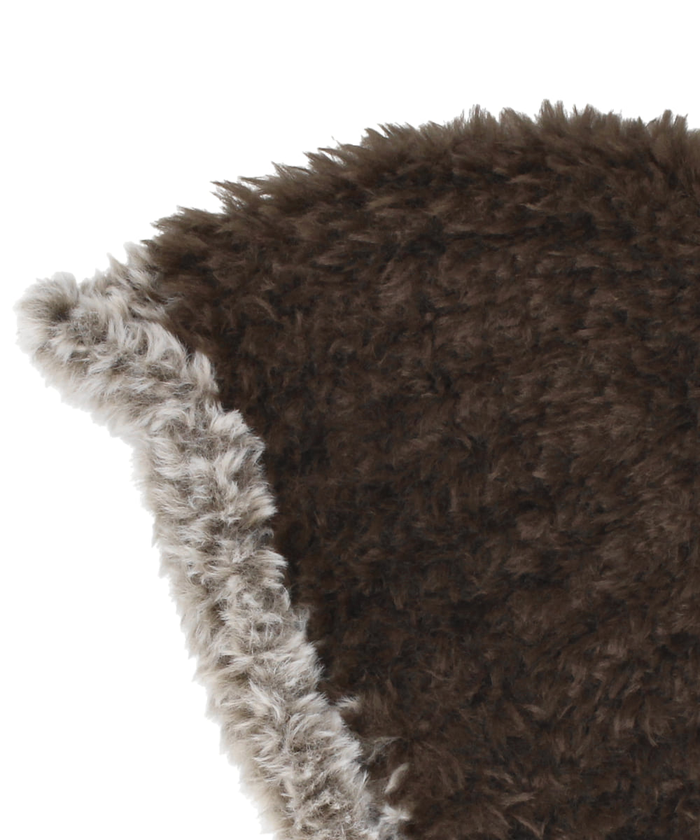 OVERRIDE  KNIT FURRY BONNET HOOD — 商品写真 17