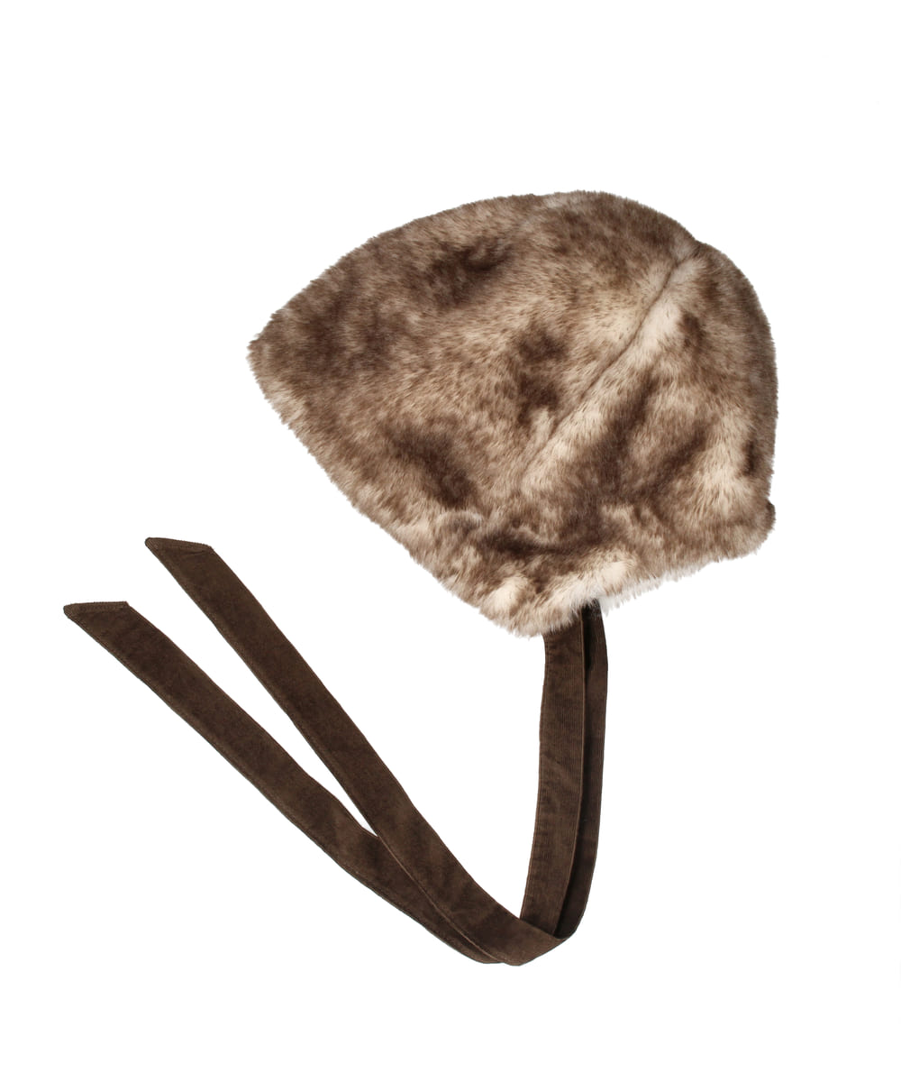 OVERRIDE  CORD MIX FUR BONNET — 商品写真 30