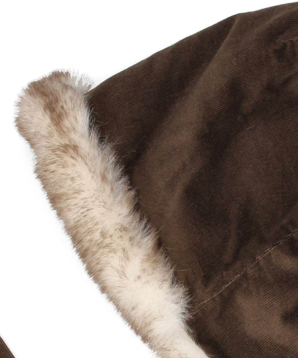 OVERRIDE  CORD MIX FUR BONNET — 商品写真 31