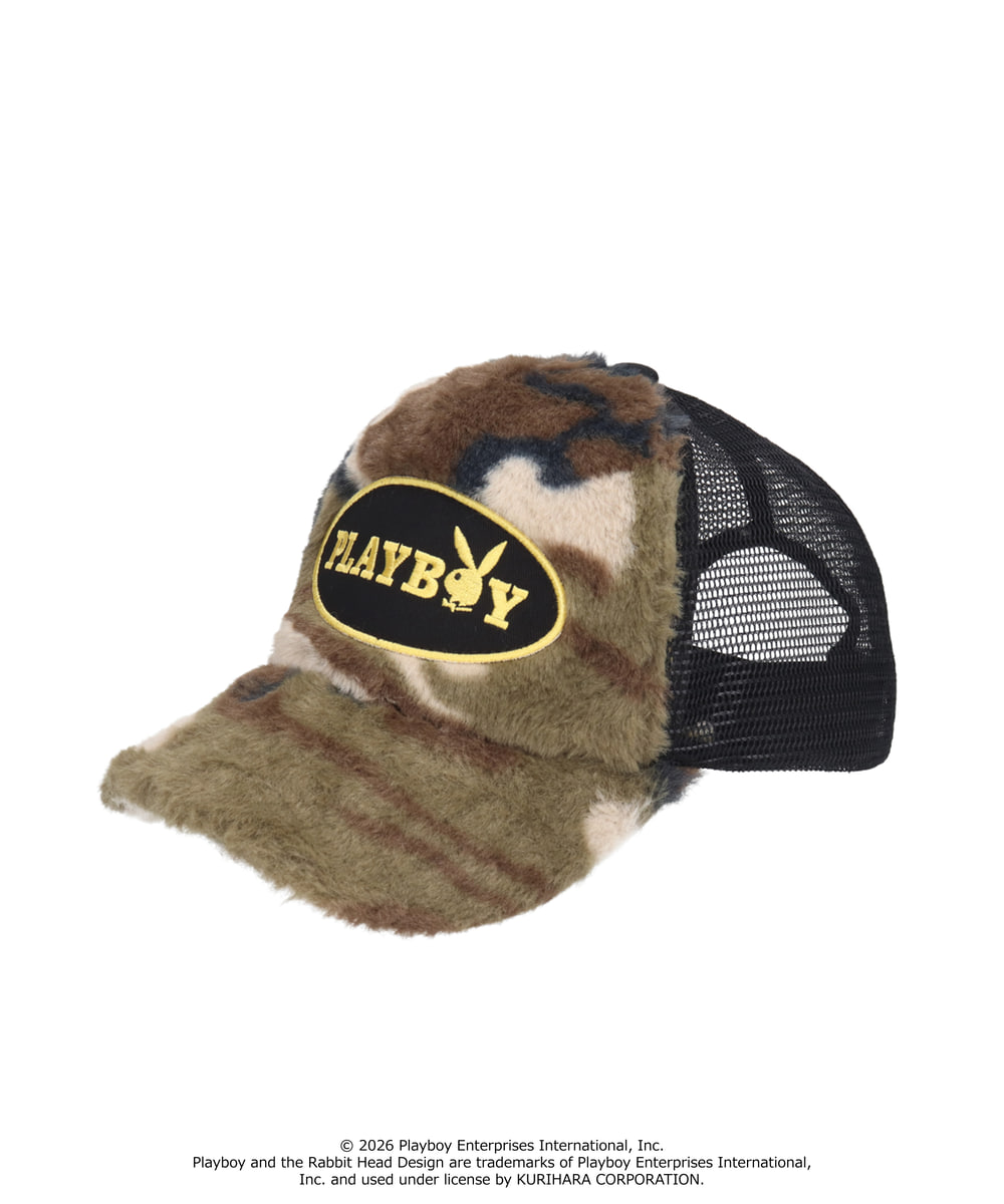 PLAYBOY  FUR TRUCKER CAP