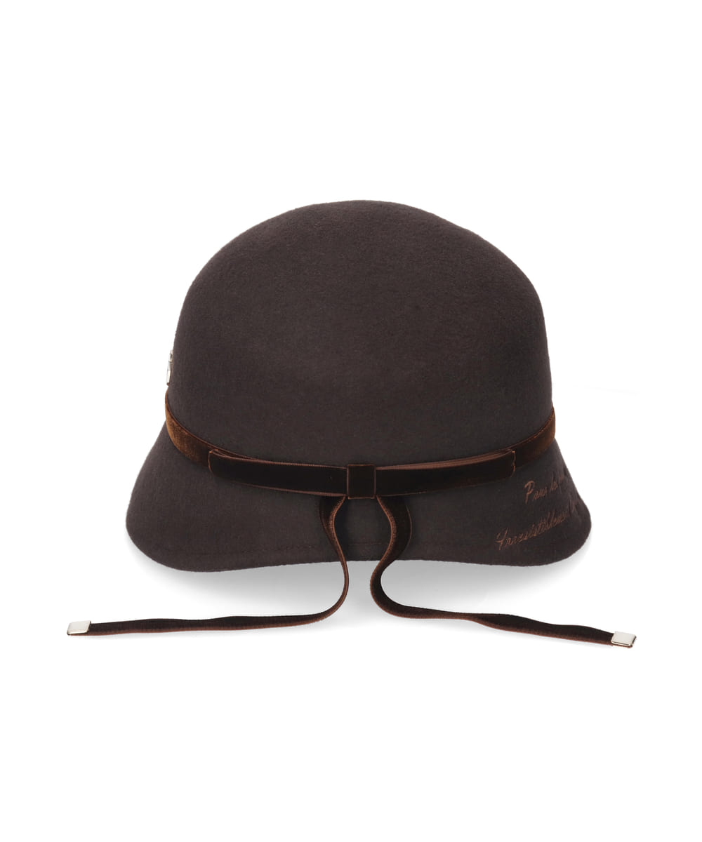 Chapeau d' O  Back Ribbon Felt Cloche — Product photo 6