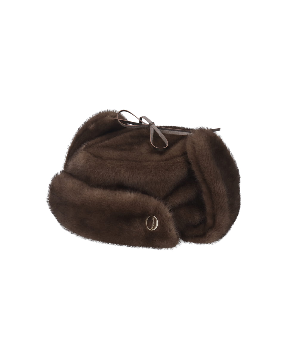 Chapeau d' O  Mink Fur Flight Cap