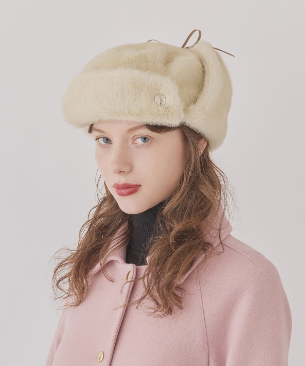 Chapeau d' O  Mink Fur Flight Cap