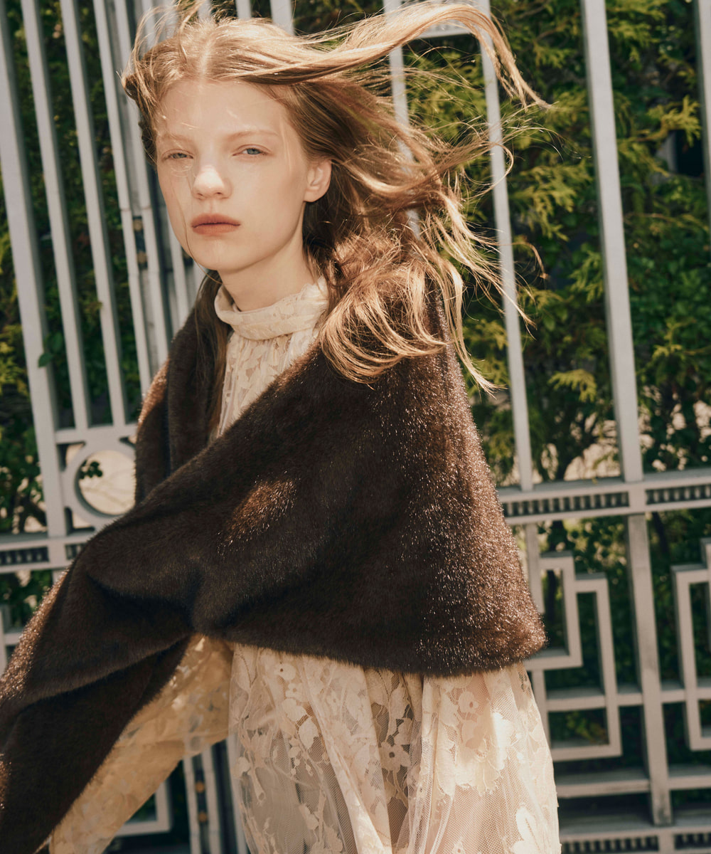 Chapeau d' O  Mink Fur Oversize Scarf