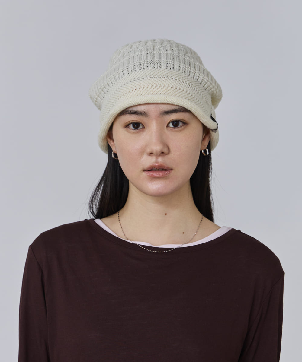 OVERRIDE KNIT ROULE BEANIE | 57cm～59cm(98) BLACK (01) | OVERRIDE