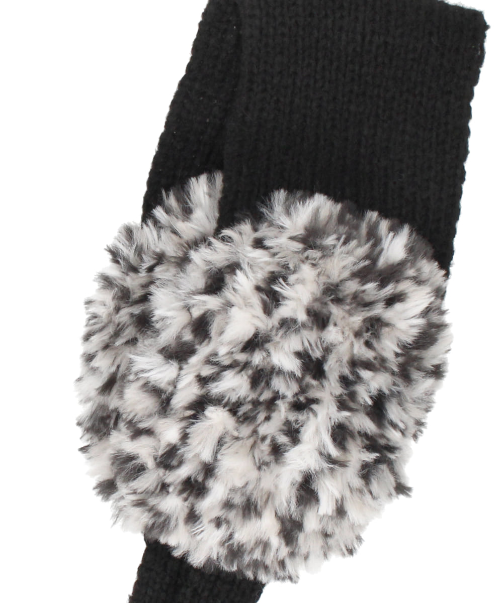 OVERRIDE  FUR YARN KNIT EAR MUFF SG — 商品写真 8
