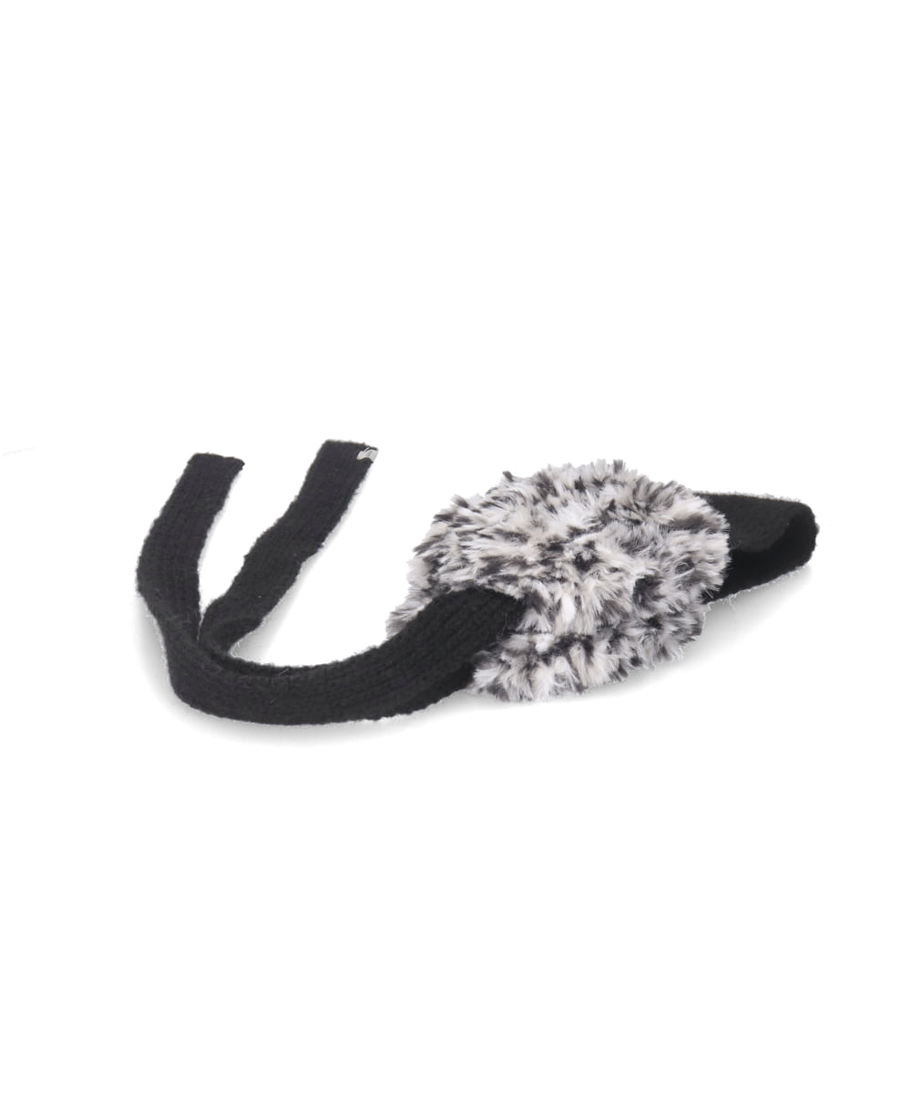 OVERRIDE  FUR YARN KNIT EAR MUFF SG — 商品写真 9