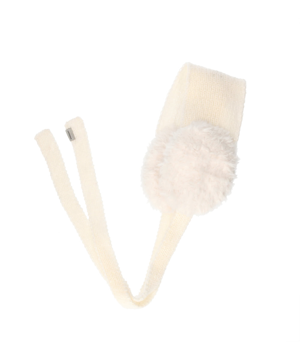 OVERRIDE  FUR YARN KNIT EAR MUFF SG — 商品写真 15