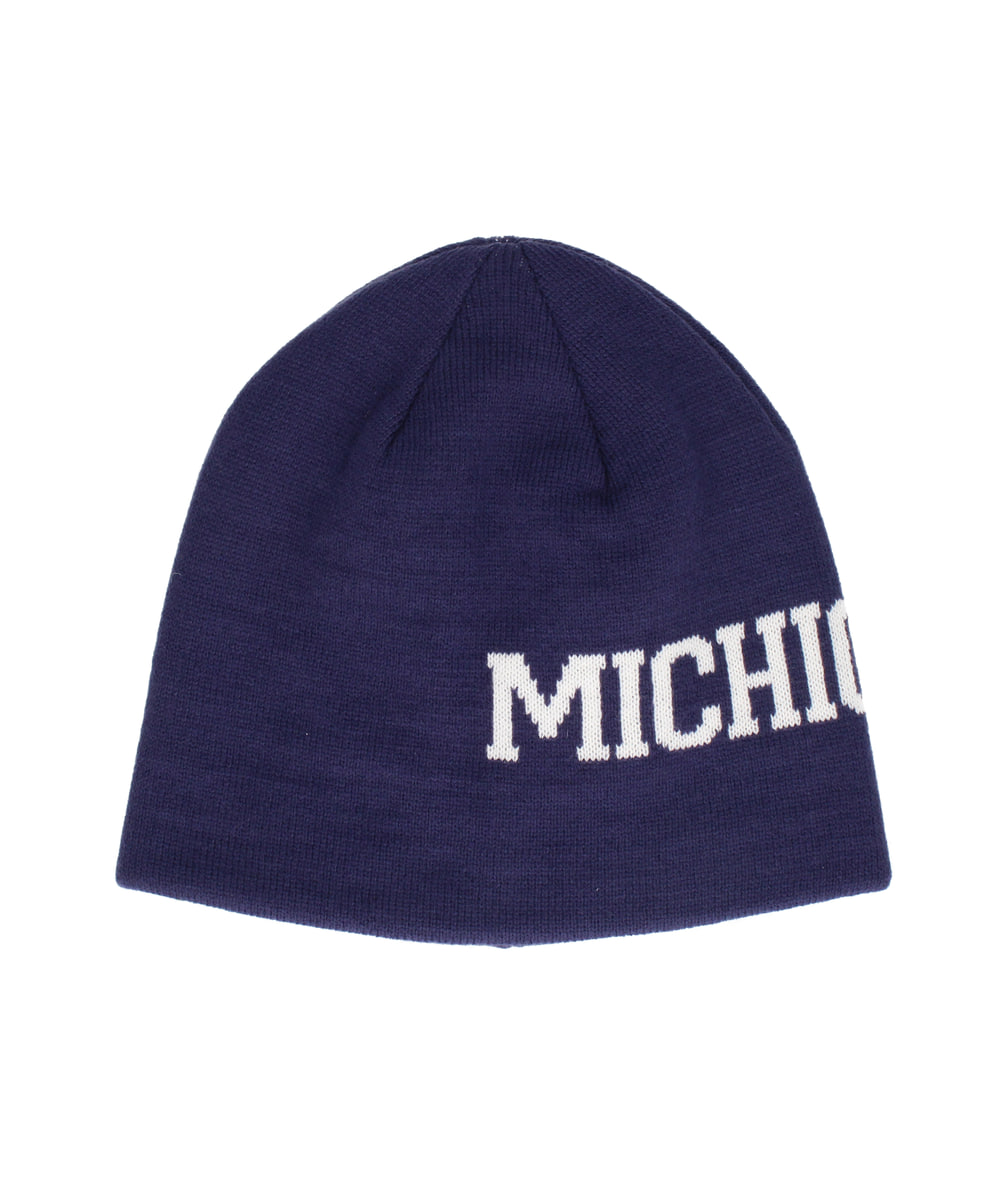 【1114mrm5m】ニット帽 Michigan RV KNIT BEANIE | 57cm～59cm(98) NAVY (71) | College