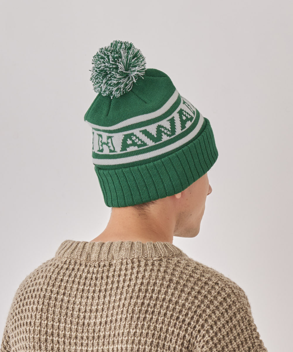 UNIVERSITY OF HAWAII JAQ KNIT WATCH | 57cm～59cm(98) DK GREEN (51