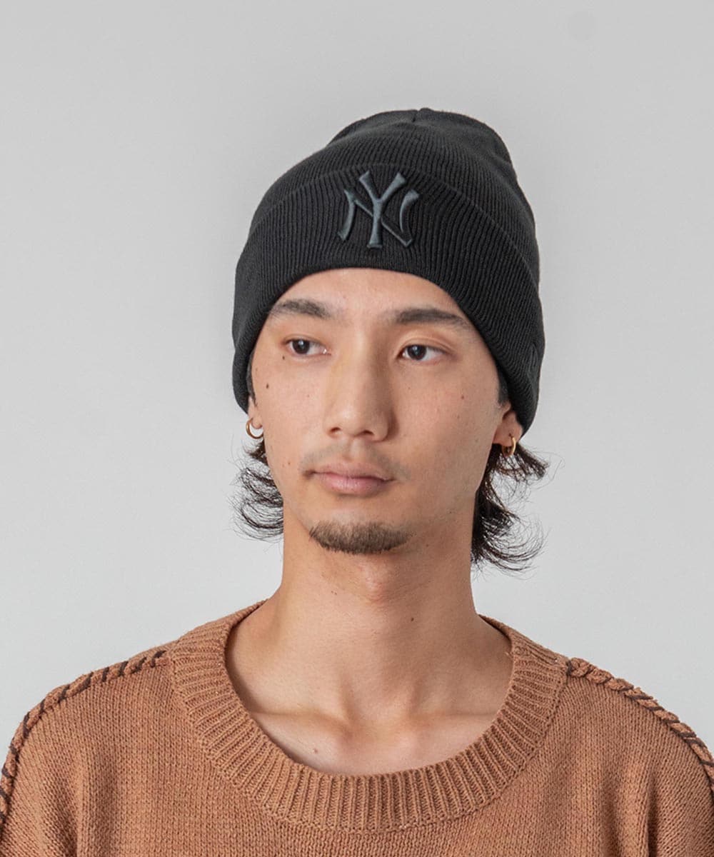 NEW ERA KNIT CLASSIC | OSFA(98) NYY BLACK/BLACK(01) | NEW ERA