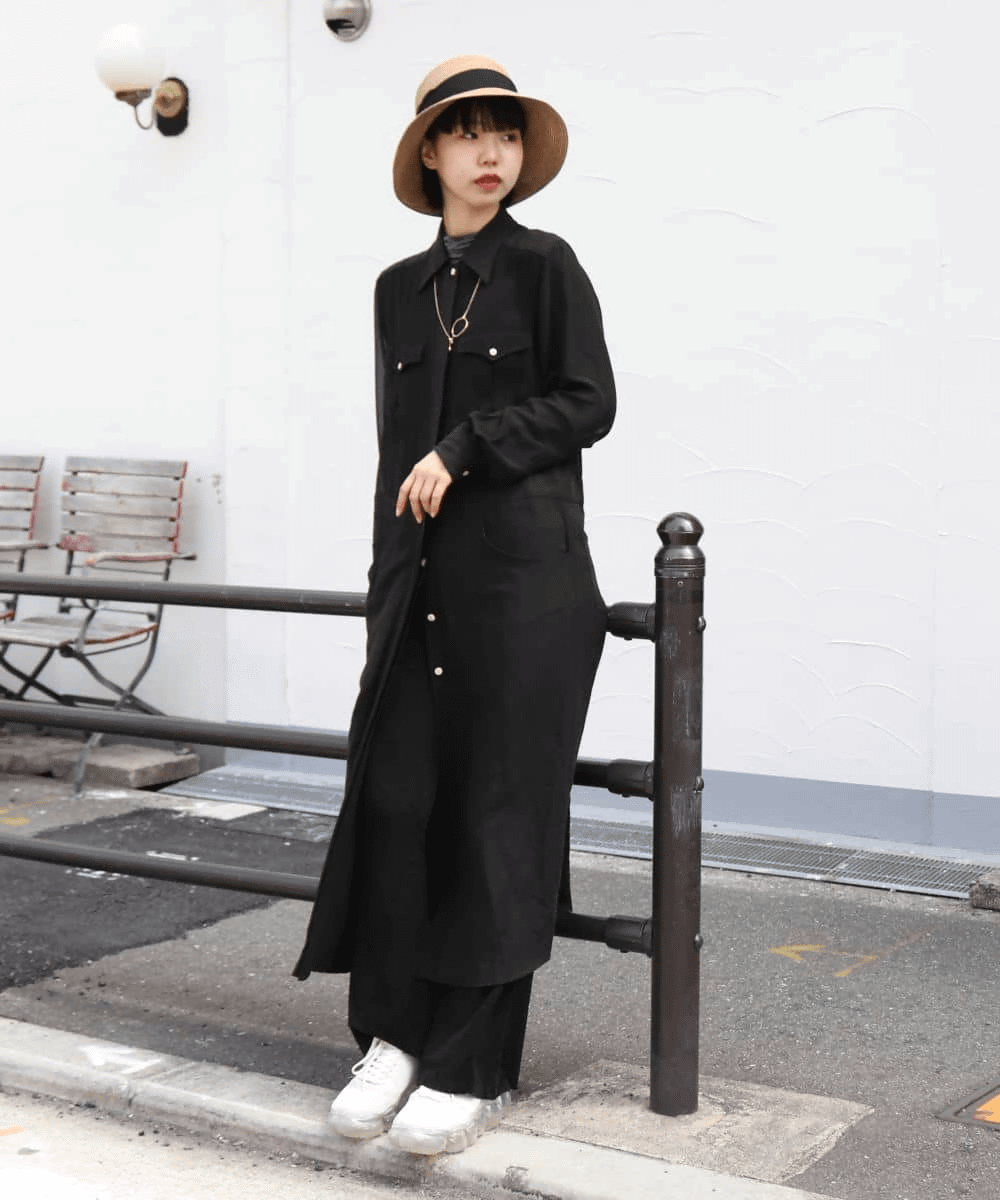 BLACK 身長：166cm　着用サイズ：57cm