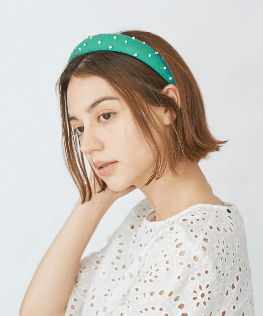 Chapeau d' O Pearl Headband | FREE(99) GREEN(53) | Chapeau d' O