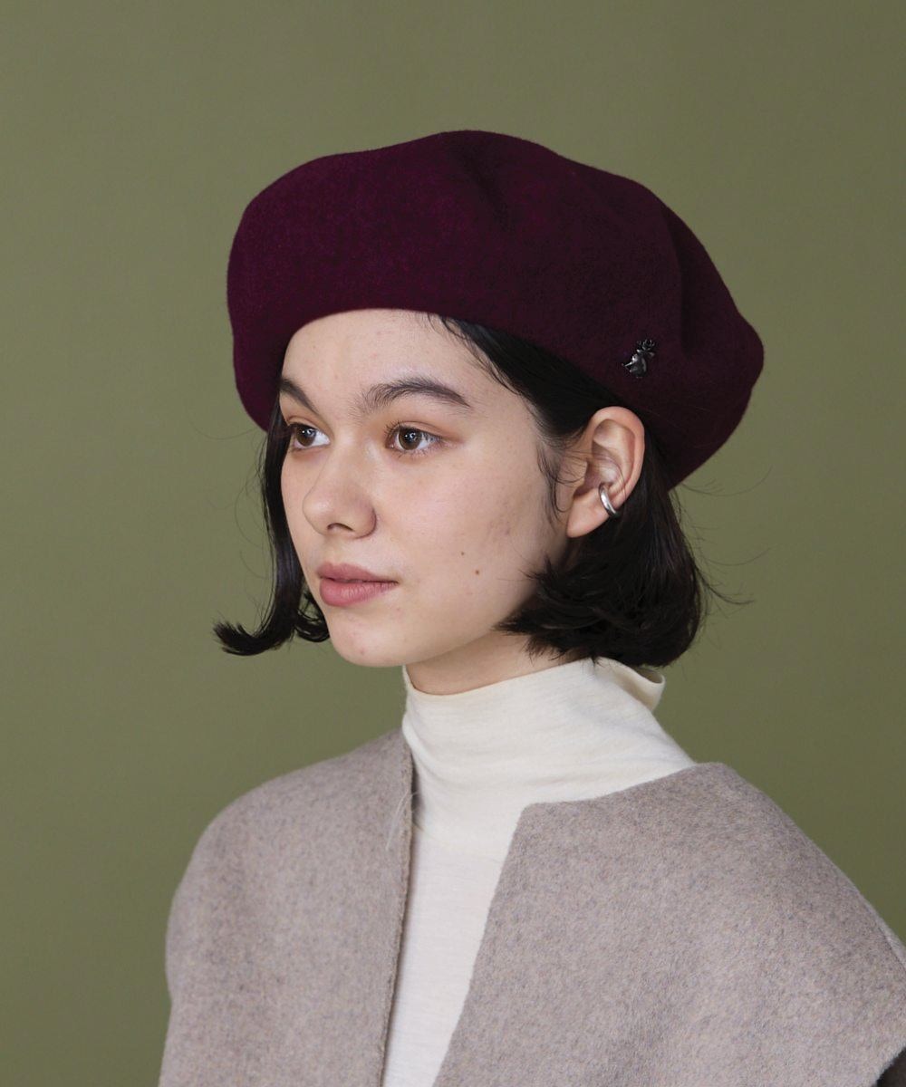 arth Basque Beret | 57cm(57) DK RED (11) | arth | ベレー | ｜帽子 