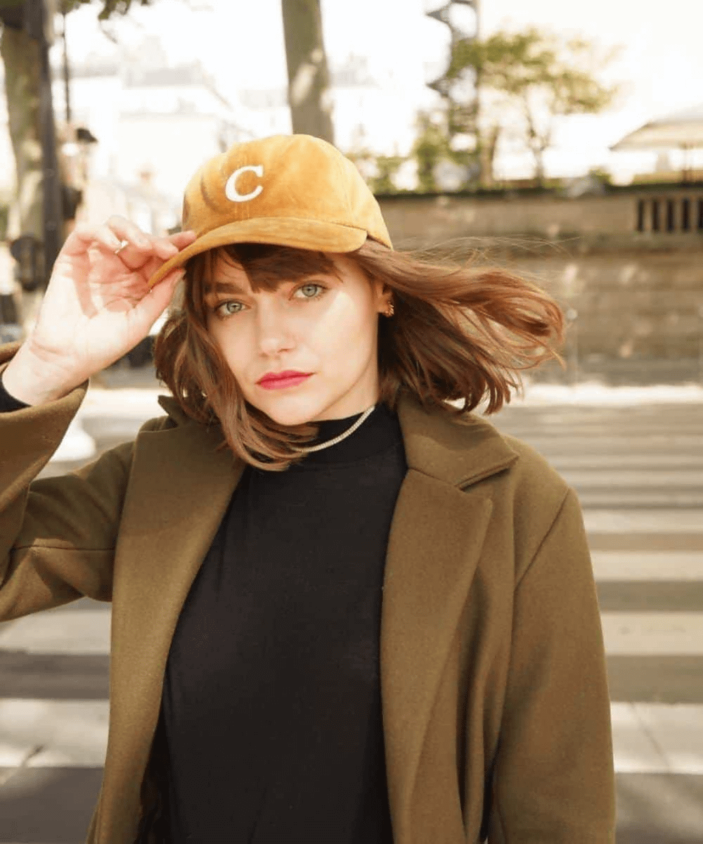 Chapeau d' O  Velour Pile Wappen Cap