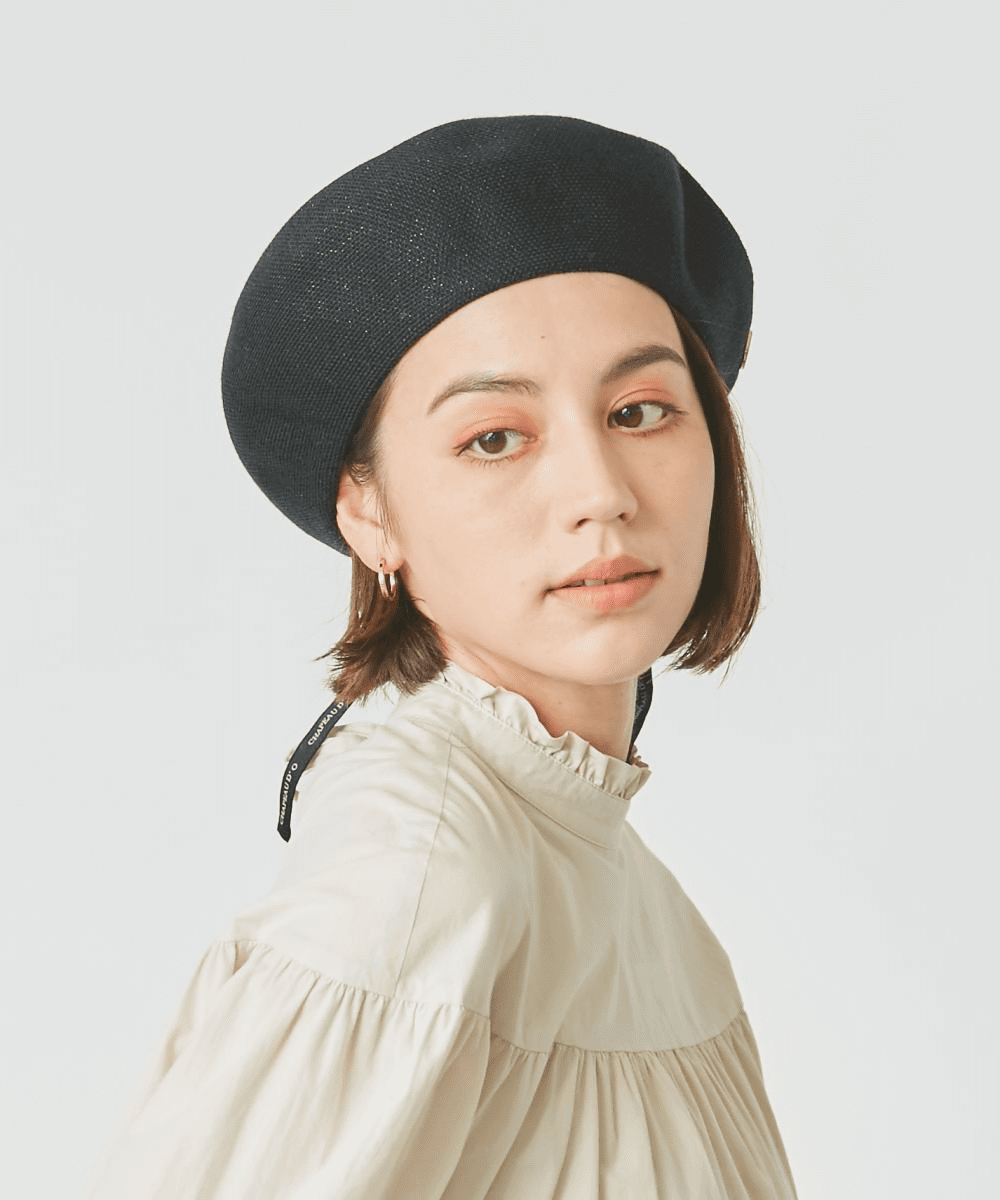 BLACK 　頭囲：56cm 着用：57.5cm