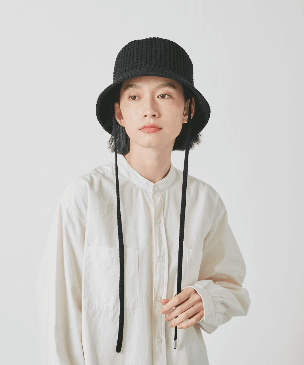 BLACK 　頭囲：54.5cm 着用サイズ：58cm