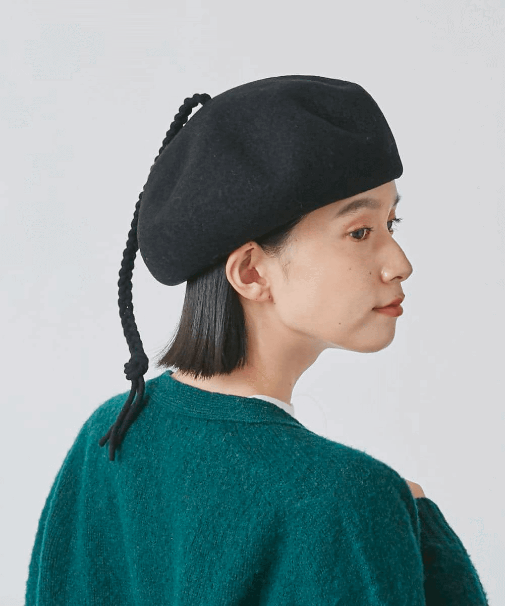 BLACK 　頭囲：54.5cm 着用サイズ：57.5cm