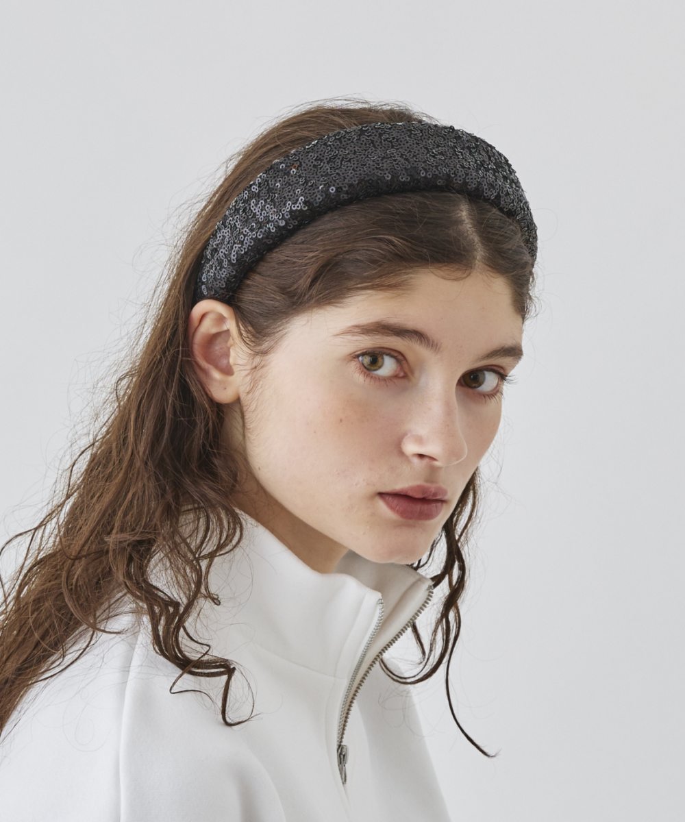 Chapeau d' O Spangle Headband | FREE(99) BLACK (01) | Chapeau d' O