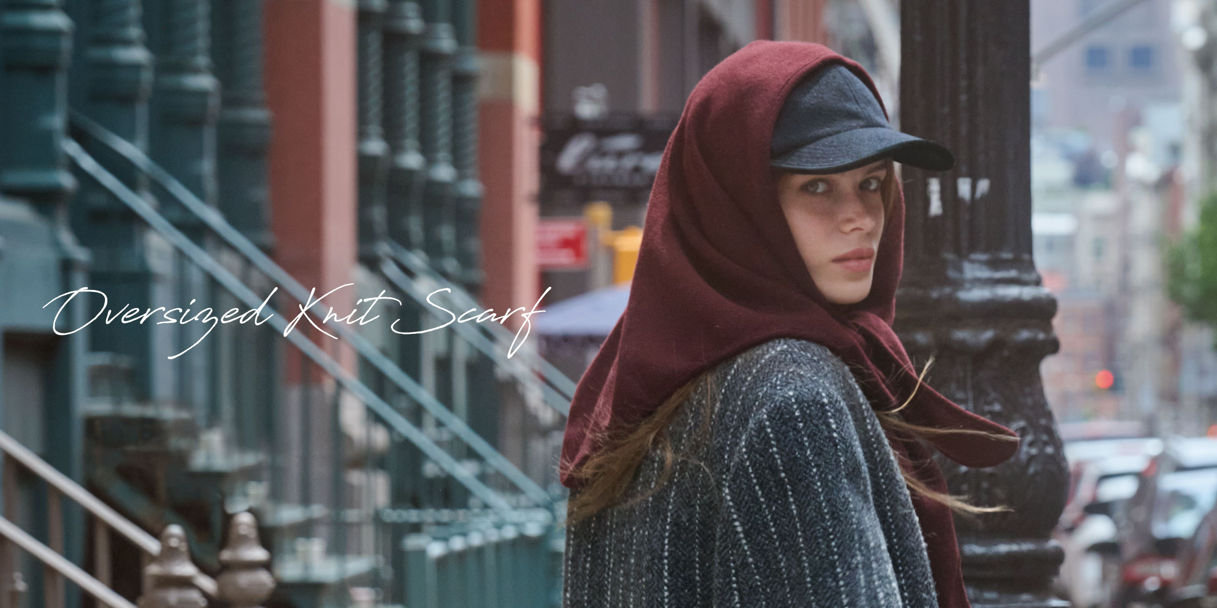 Chapeau d' O｜Oversized Knit Scarf 発売